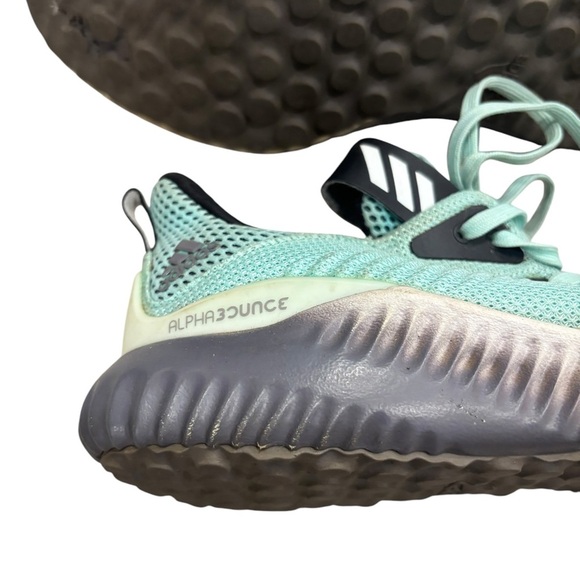 Adidas Alpha 3 Bounce Art. B39429 Women's Seafoam/Black Running Shoes Size 8.5 - Picture 4 of 7